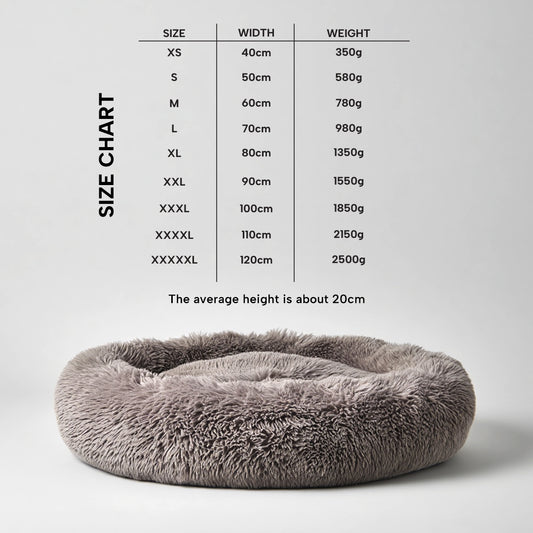 Donut Cuddler Round Dog Bed