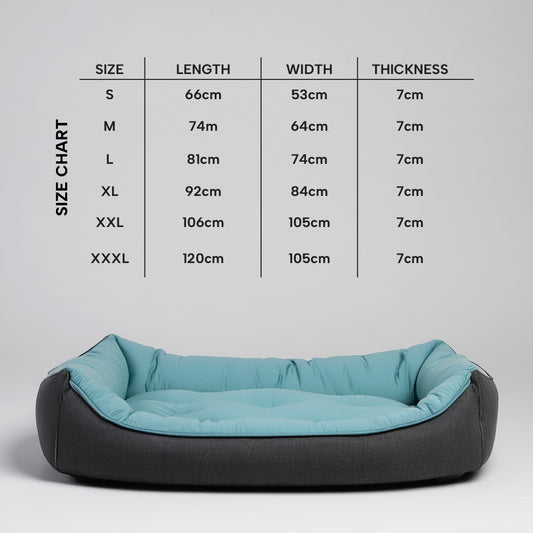 Velvet Rectangular Dog Bed