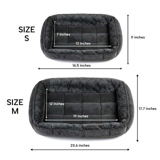 Luxurious Bolster Dog Bed – Fits Metal Crates