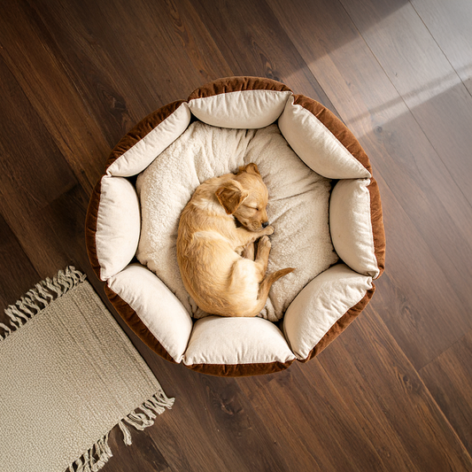 Octagon Cozy Dog Bed