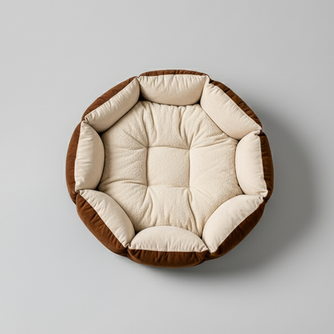 Octagon Cozy Dog Bed