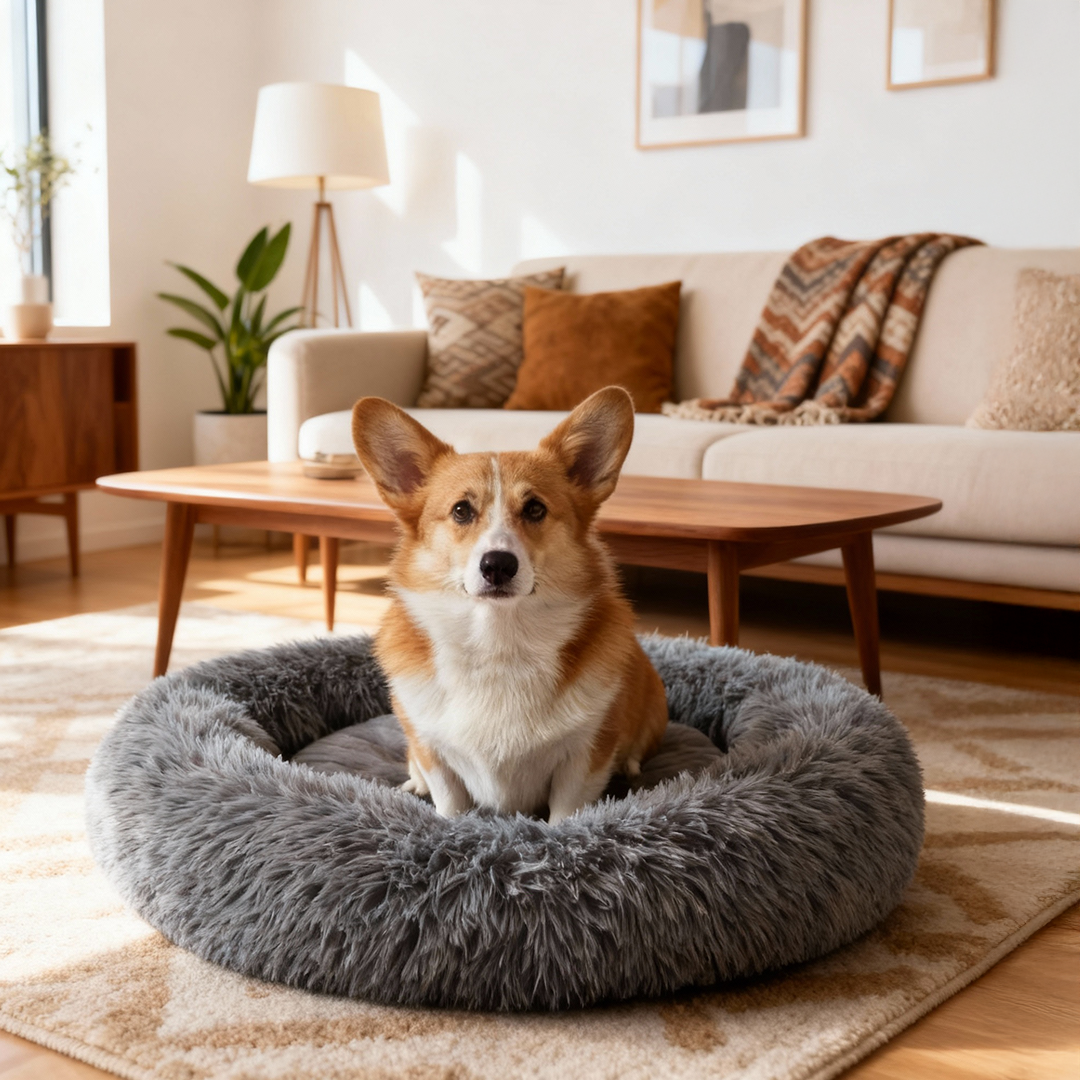 Donut Cuddler Round Dog Bed