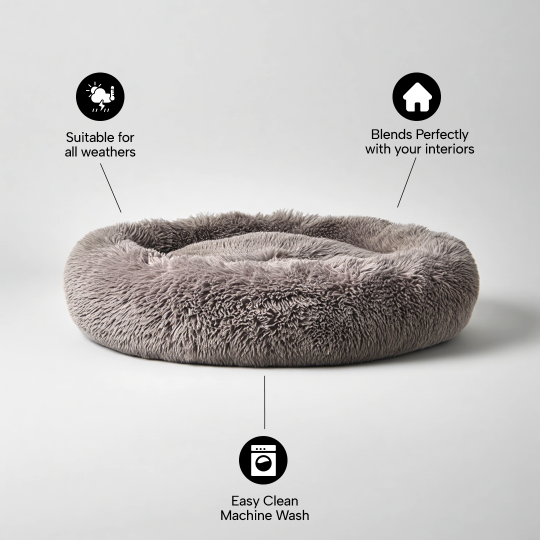 Donut Cuddler Round Dog Bed