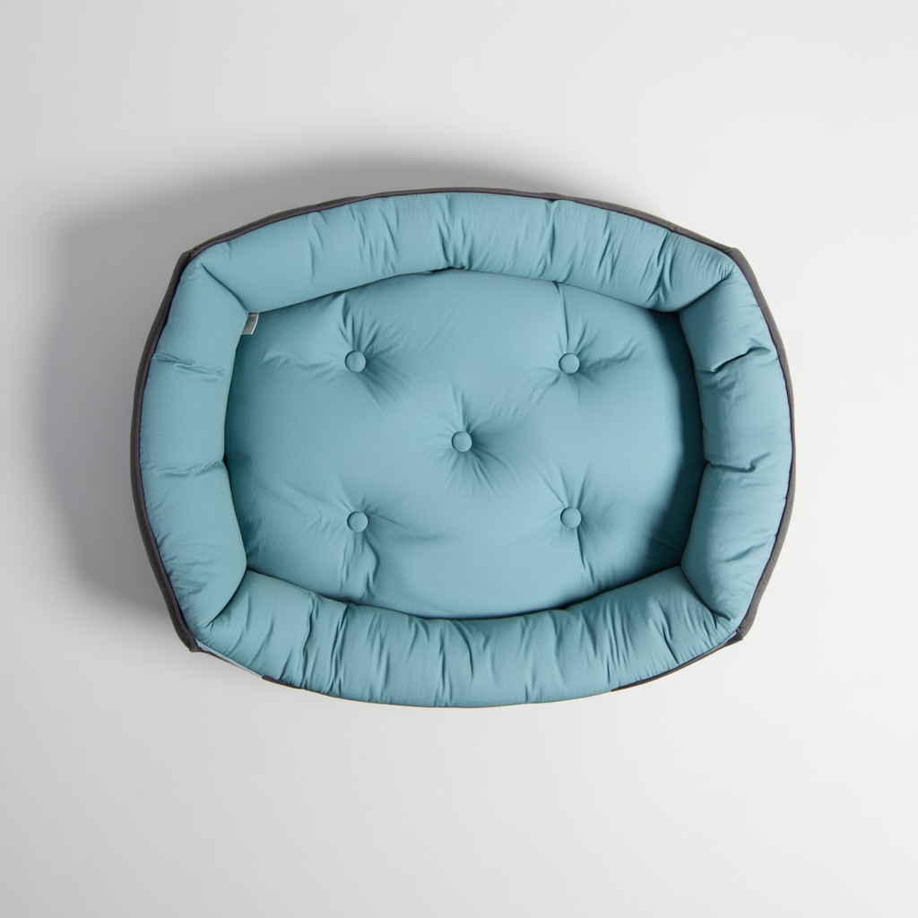 Velvet Rectangular Dog Bed