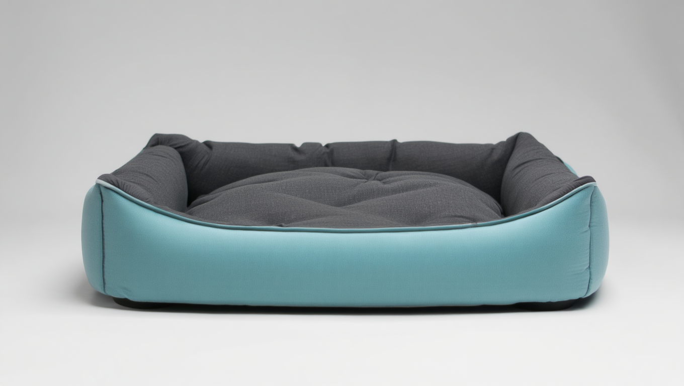 Velvet Rectangular Dog Bed