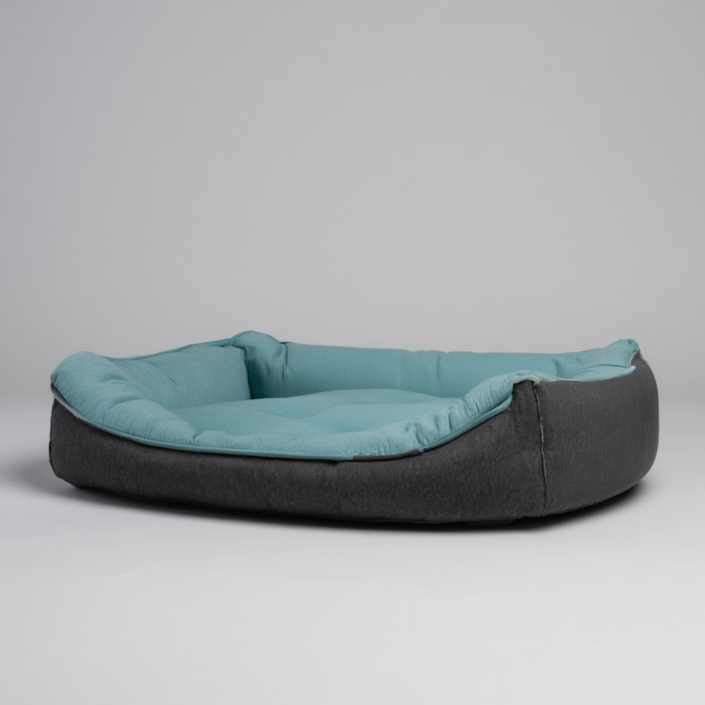 Velvet Rectangular Dog Bed