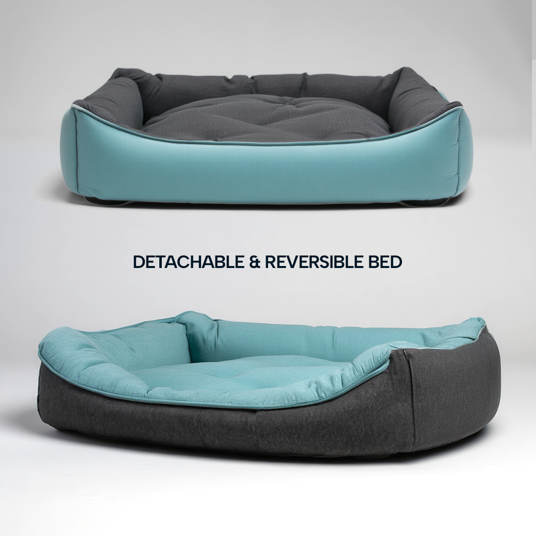 Velvet Rectangular Dog Bed