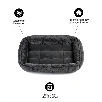 Luxurious Bolster Dog Bed – Fits Metal Crates