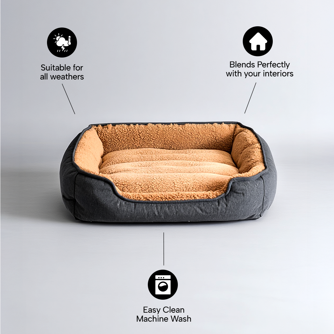 Pet Sofa Bed – Firm & Breathable Comfort Couch