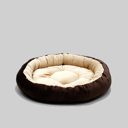 Reversible Ultra-Soft Velvet Round Dog Bed