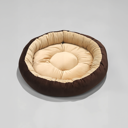 Reversible Ultra-Soft Velvet Round Dog Bed
