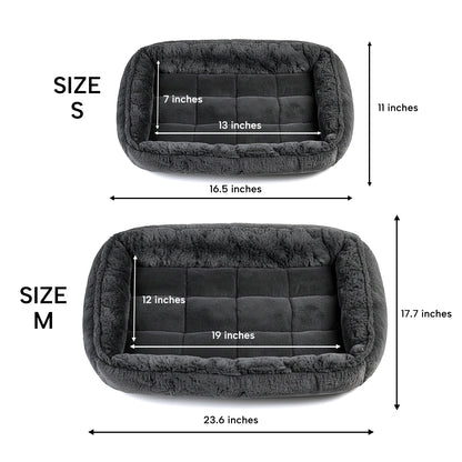 Luxurious Bolster Dog Bed – Fits Metal Crates